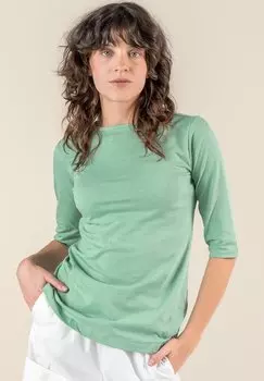 Футболка базовая CHLOPEA Living Crafts, цвет quiet green