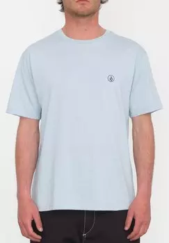 Футболка базовая CIRCLE BLANKS Volcom, цвет celestial blue