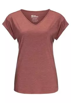 Футболка базовая Coral Coast T W Jack Wolfskin, красный
