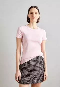 Футболка базовая CREW Esprit, цвет pastel pink