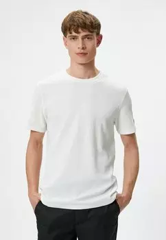 Футболка базовая CREW NECK SHORT SLEEVE Koton, цвет white