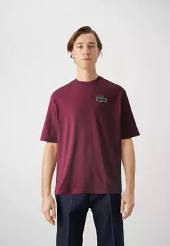 Футболка базовая CROC UNISEX Lacoste, цвет bordeaux