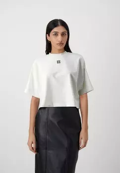 Футболка базовая CROPPED TEE HUGO, цвет natural