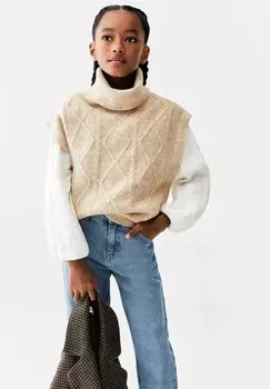 Футболка базовая DEBORAH Mango Kids, цвет sandfarben