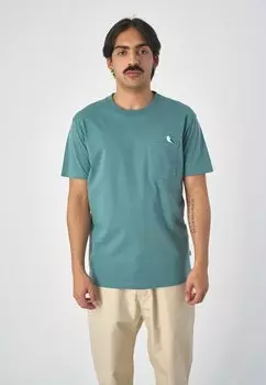 Футболка базовая EMBRO GULL POCKET Cleptomanicx, цвет north atlantic