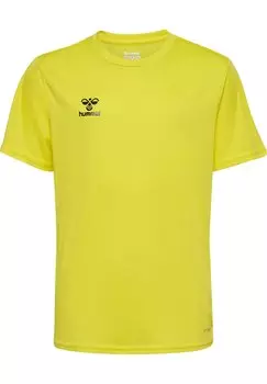 Футболка базовая ESSENTIAL SS Hummel, цвет blazing yellow