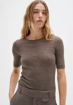 Футболка базовая FANGIW InWear, цвет brown melange