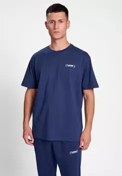 Футболка базовая FELIX LOOSE TEE Hummel, цвет dress blues