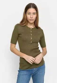 Футболка базовая FILO Soft Rebels, цвет martini olive