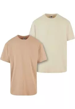 Футболка базовая HEAVY 2-PACK Urban Classics, цвет unionbeige sand