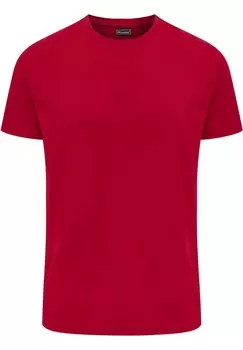 Футболка базовая Hummel, цвет tango red