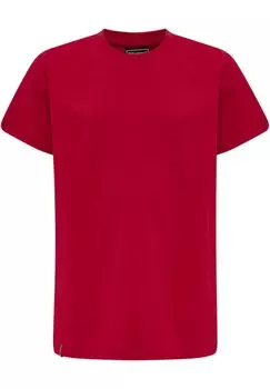 Футболка базовая Hummel, цвет tango red