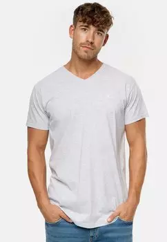 Футболка базовая INDICODE JEANS, цвет lt grey mix