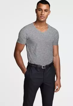 Футболка базовая Jack & Jones, цвет schwarz/grau/wei