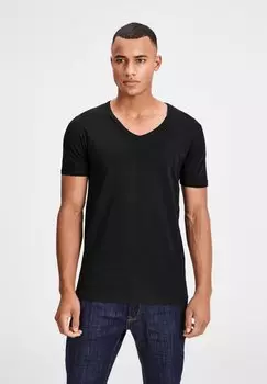Футболка базовая Jack & Jones, цвет wei/blau/schwarz
