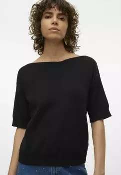 Футболка базовая JEMMA Vero Moda, цвет black