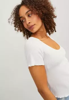 Футболка базовая JXLUCINDA TEE JJXX, цвет blanc de blanc