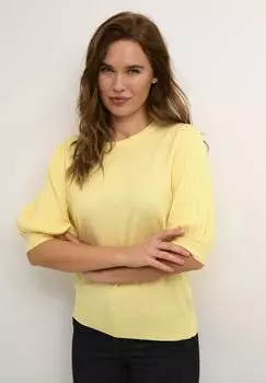 Футболка базовая Kaffe, цвет mellow yellow
