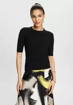 Футболка базовая KURZRMLIGER Esprit, цвет black