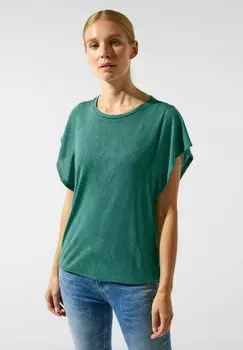 Футболка базовая LEINENLOOK VOLANT Street One, цвет grn