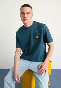 Футболка базовая LEISURE NOTE adidas Originals, цвет arctic night