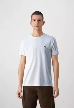 Футболка базовая LIFELIKE ICON CREW NEUTRALS Abercrombie & Fitch, цвет bright white