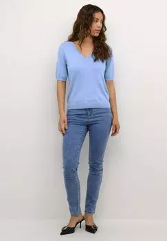 Футболка базовая Lizza V-Neck Kaffe, синий