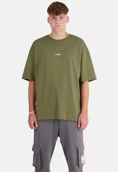 Футболка базовая LOGO KOQS, цвет ivy green