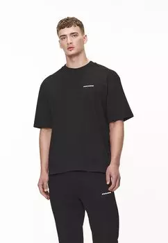 Футболка базовая LOGO TEE Pegador, цвет washed black/white gum