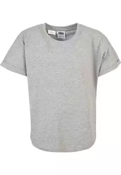 Футболка базовая LONG SHAPED TURNUP Urban Classics, цвет grey