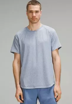 Футболка базовая lululemon, цвет heathered blue