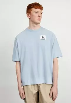 Футболка базовая M J Flt Ess Wsh Ovsz Ss Crw Jordan, цвет blue grey