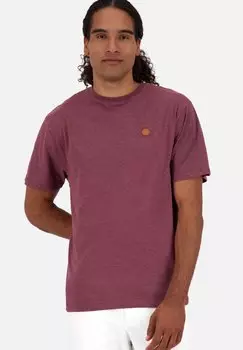 Футболка базовая MADDOXAK KURZARM alife & kickin, цвет dark cherry melange