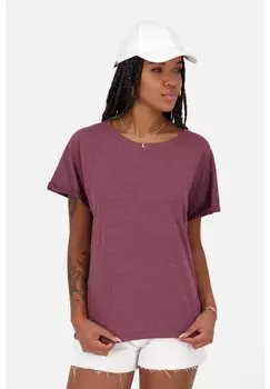 Футболка базовая MALAIKAAK A KURZARM alife & kickin, цвет dark cherry melange