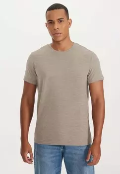 Футболка базовая MERLIN O-NECK WESTMARK LONDON, цвет coffe melange