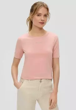 Футболка базовая MIT LOGOPRINT s.Oliver, цвет rosa
