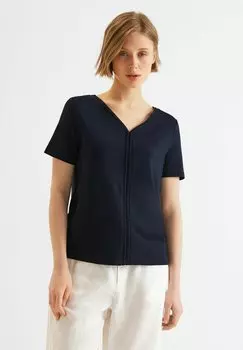 Футболка базовая MIT TAPEDETAIL Street One, цвет blau