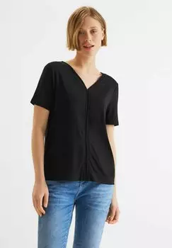Футболка базовая MIT TAPEDETAIL Street One, цвет schwarz