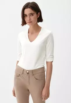 Футболка базовая MIT VAUSSCHNITT s.Oliver BLACK LABEL, цвет soft white