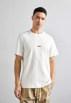 Футболка базовая MSGM, цвет off white
