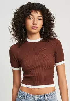 Футболка базовая NIKKI SVEL, цвет ivory choc