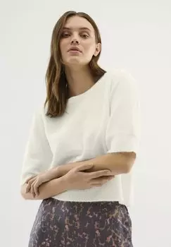 Футболка базовая NOABELLE Karen by Simonsen, цвет egret