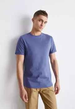 Футболка базовая NRREGAARD SEASONAL Les Deux, цвет fjord blue/orange