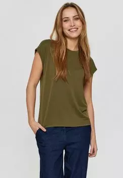 Футболка базовая NULIZY Nmph, цвет ivy green