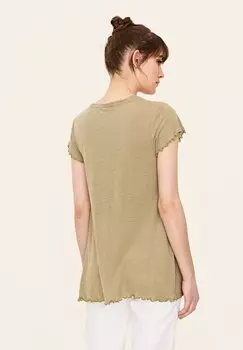 Футболка базовая Odd Molly, зеленая винтажная