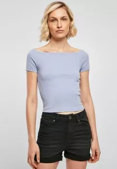Футболка базовая OFF SHOULDER Urban Classics, цвет violablue