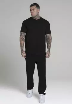 Футболка базовая PACK OF 3 SIKSILK, цвет black