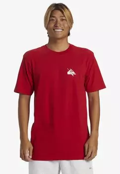 Футболка базовая PETROGLYPH Quiksilver, цвет rzm