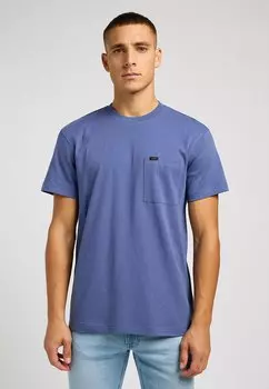 Футболка базовая POCKET Lee, цвет surf blue