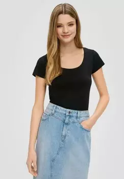 Футболка базовая QS, цвет schwarz